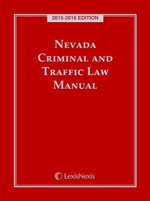 cover image of Nevada Criminal and Traffic Laws